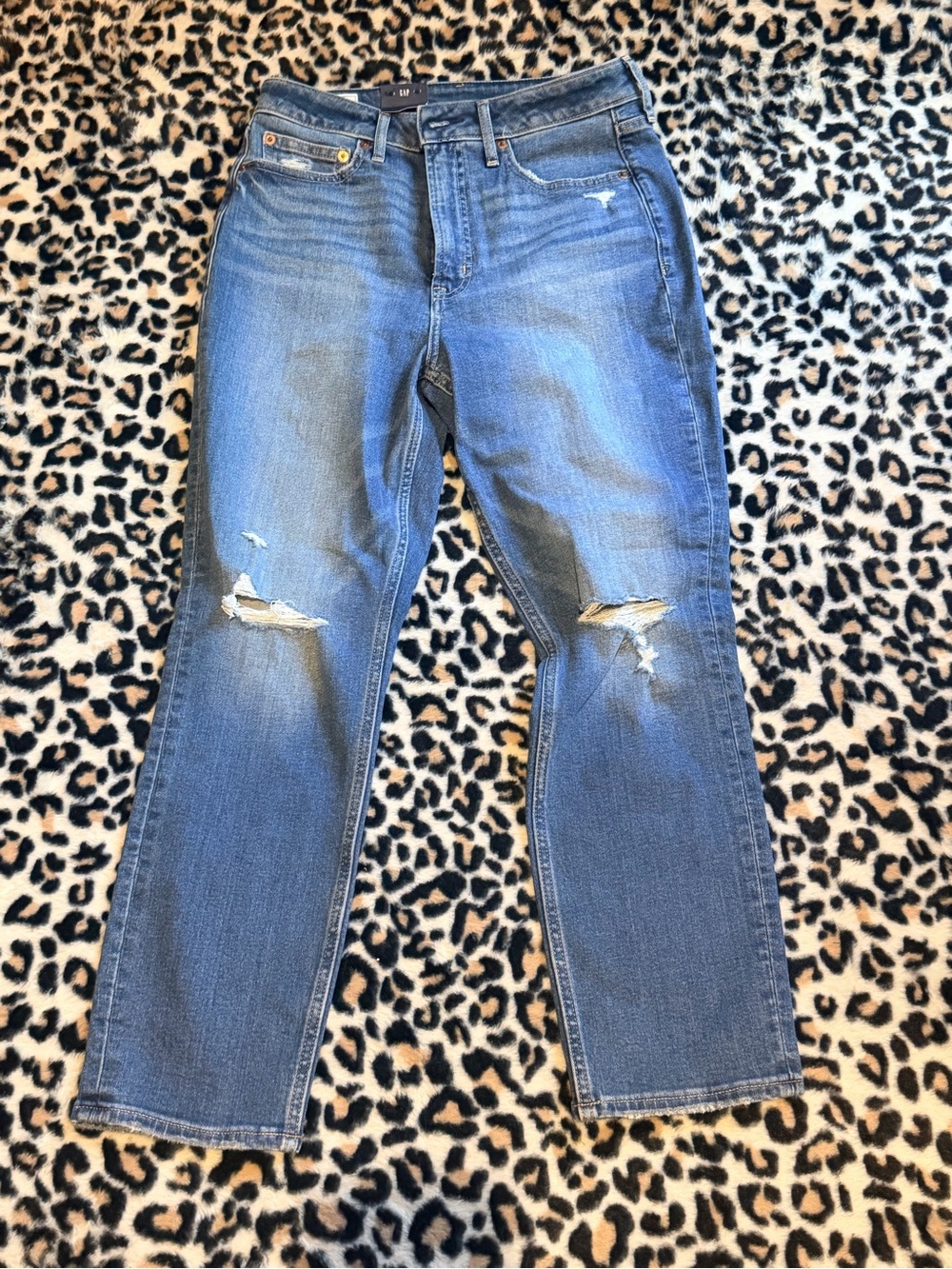 GAP Vintage Slim Sky High Jeans in Blue Denim